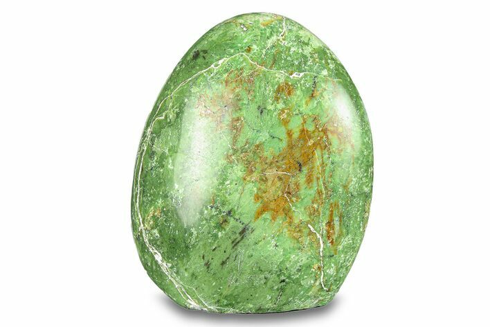 Free-Standing, Polished Green Chrysoprase - Madagascar #293418